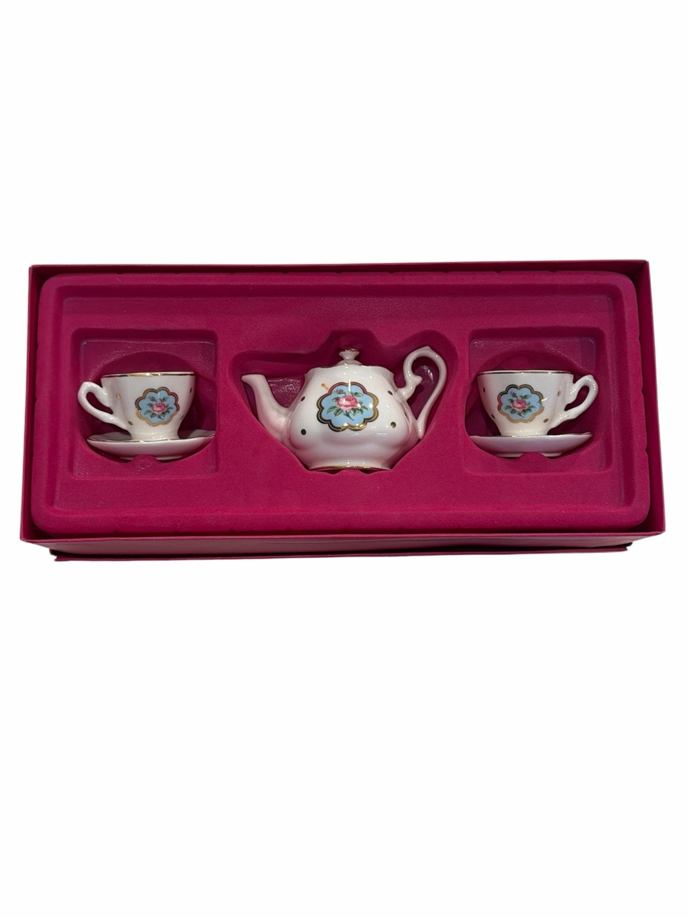 Mini Tea Set in pink box , ROYAL ALBERT, England